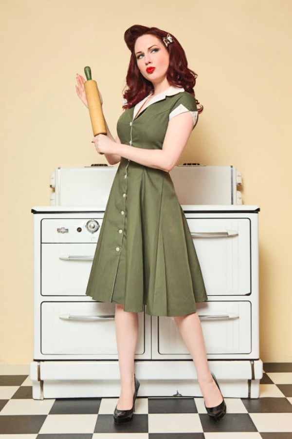 diner-dress-olive